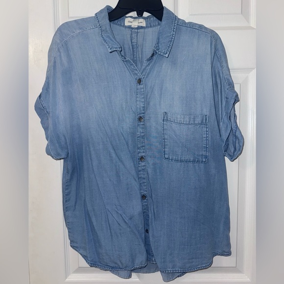 Cloth & Stone Light Blue Button Down Shirt - Picture 1 of 6